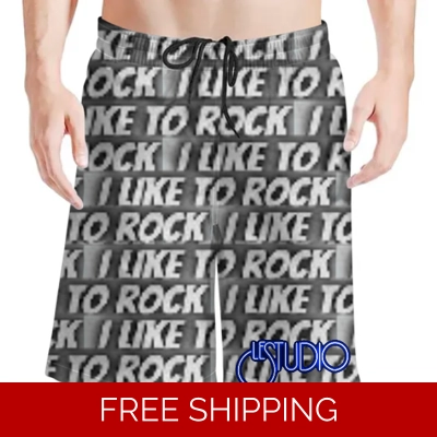 Le Studio I Like to Rock Beach Shorts